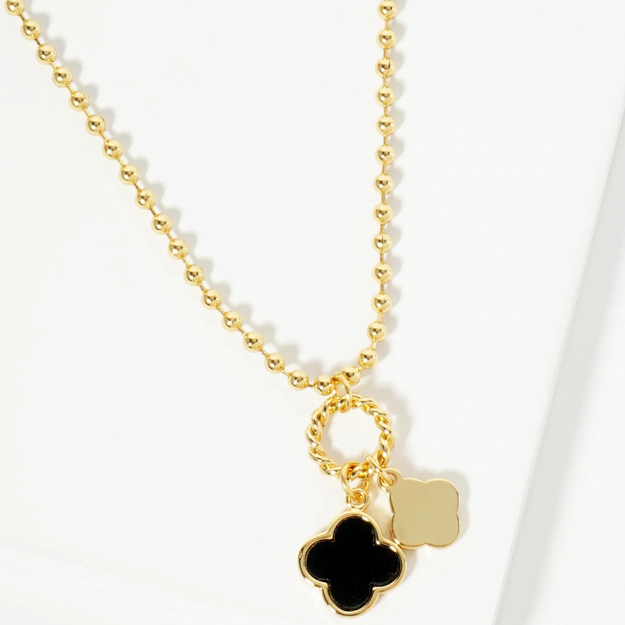 The "Double Luck" Quatrefoil Necklace
