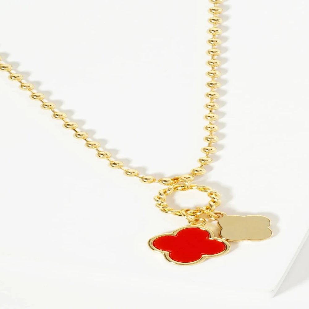 The "Double Luck" Quatrefoil Necklace