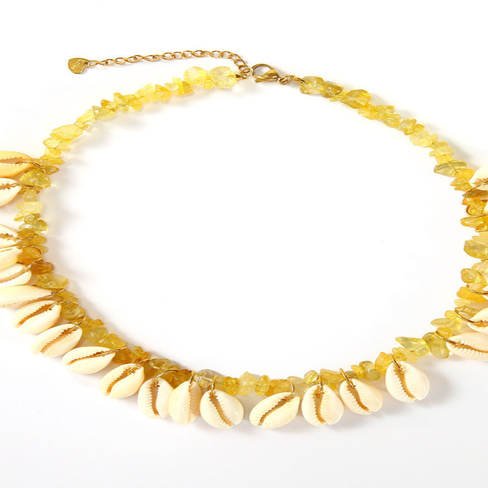 Solar Cowrie Necklace