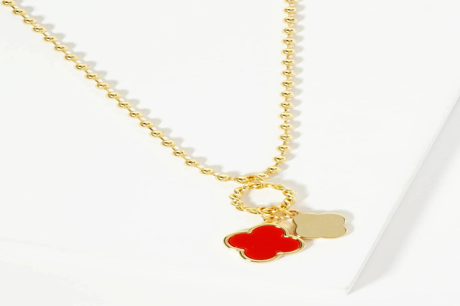 The "Double Luck" Quatrefoil Necklace